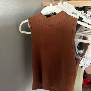 Mock neck tank top